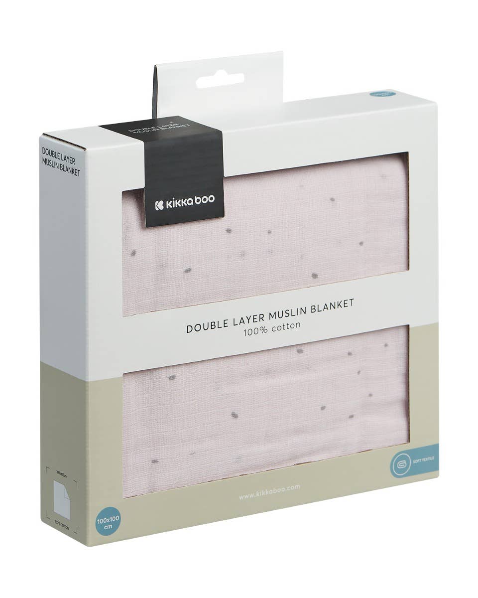 Double Layer Muslin Blanket 100x100cm Hedge-Hugs