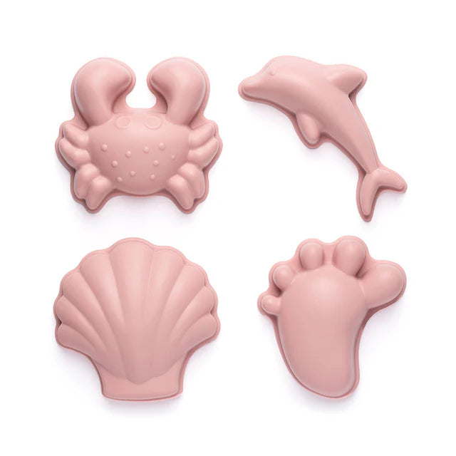 Scrunch Sand Moulds - Footprint Set - Old Rose