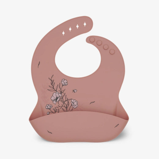 Bib Platinum Silicone Flora: Blush