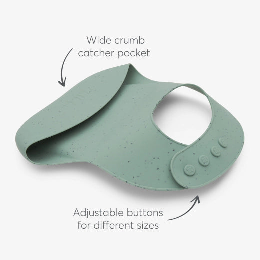 Bib Platinum Silicone: Sage